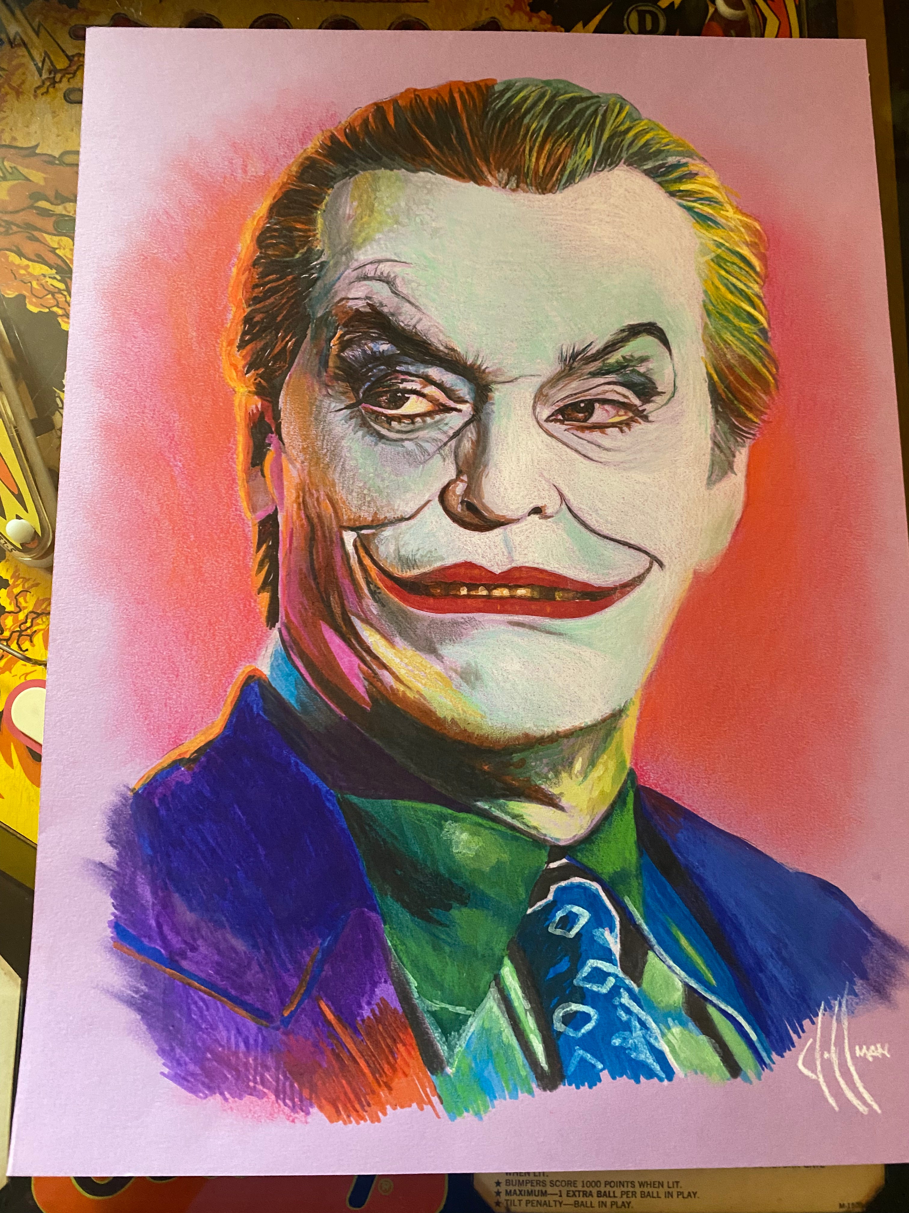 Joker 1989 ORIGINAL drawing