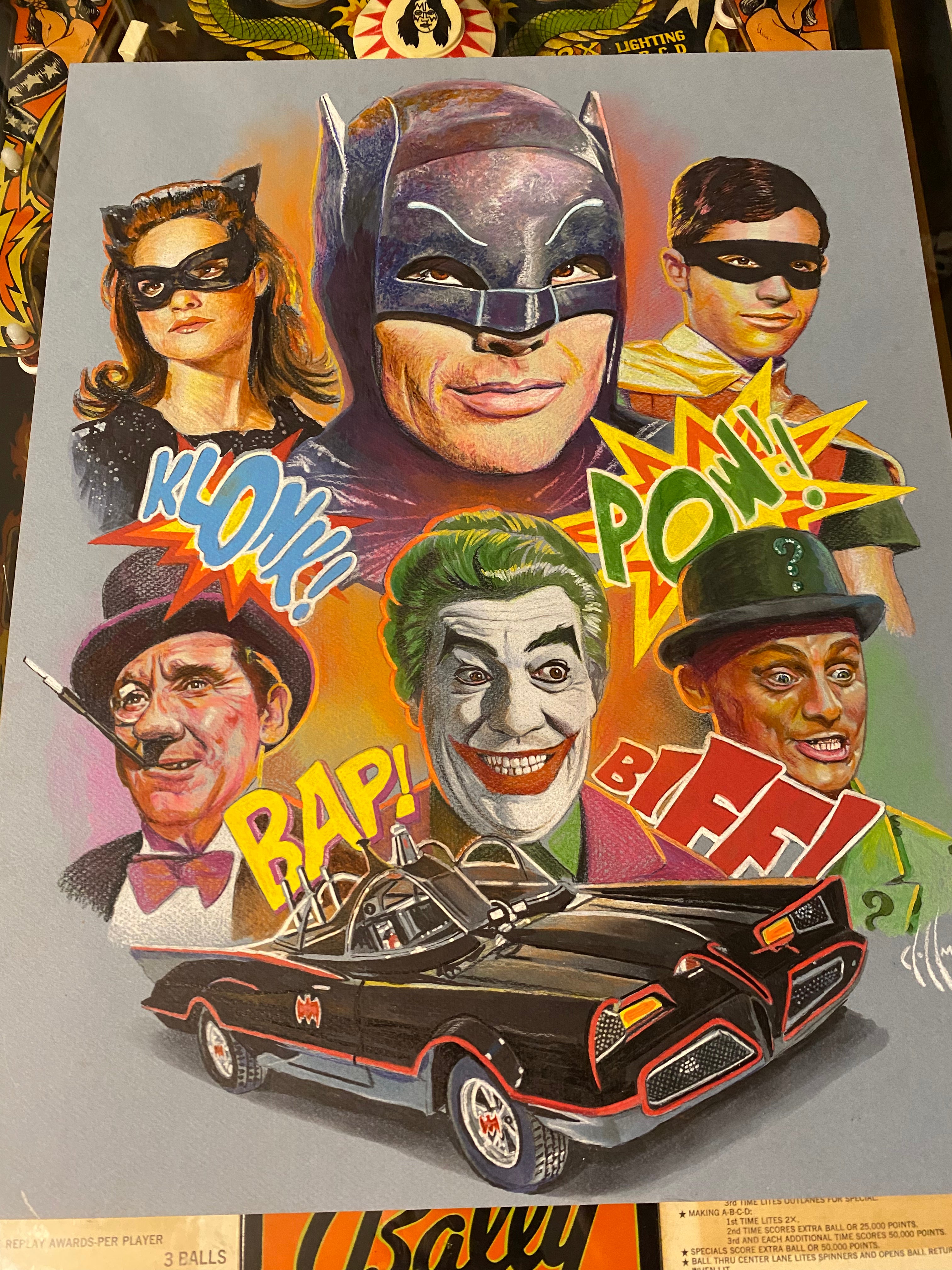 Batman 66 ORIGINAL Drawing