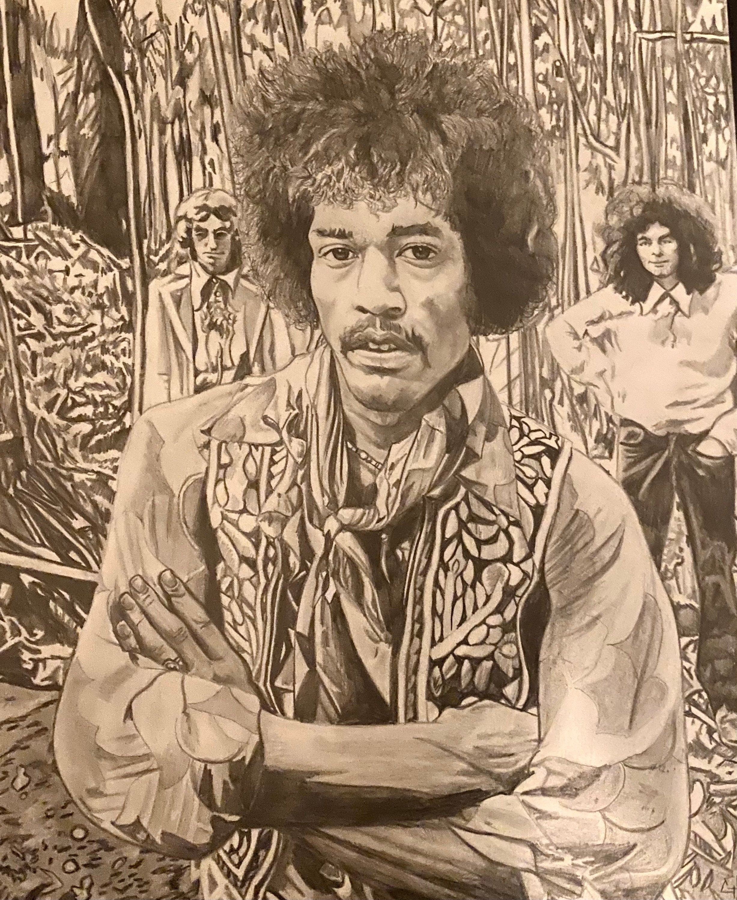 Jimmi Hendrix Original Pencil Artwork