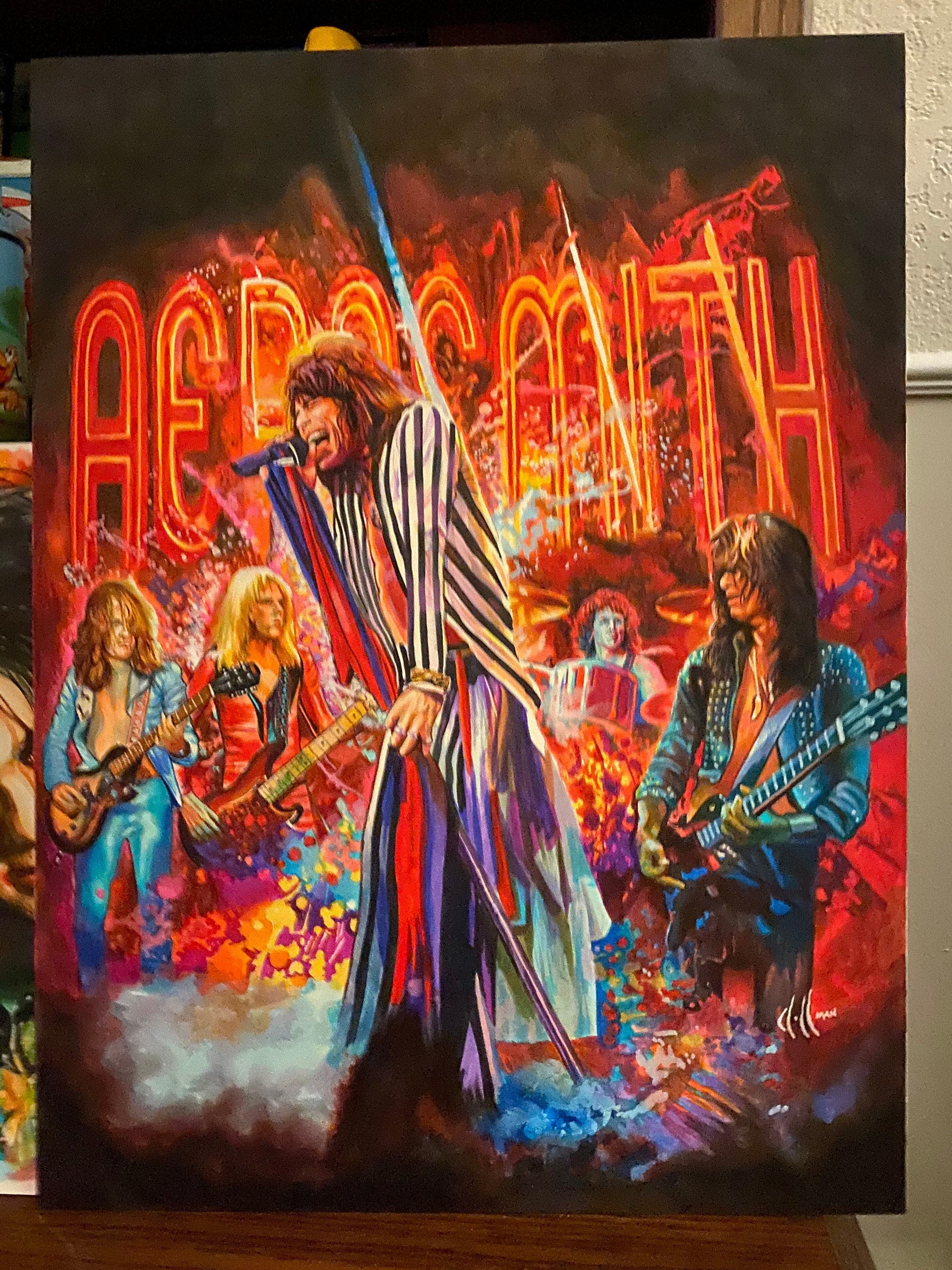 Aerosmith On Tour Limited Production Wall Art